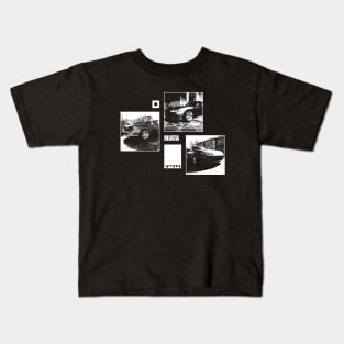 Mazda Miata MX-5 NB Black 'N White Archive (Black Version) Kids T-Shirt